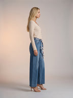 Wide leg Azul Stone con Centurion de Cuerdas