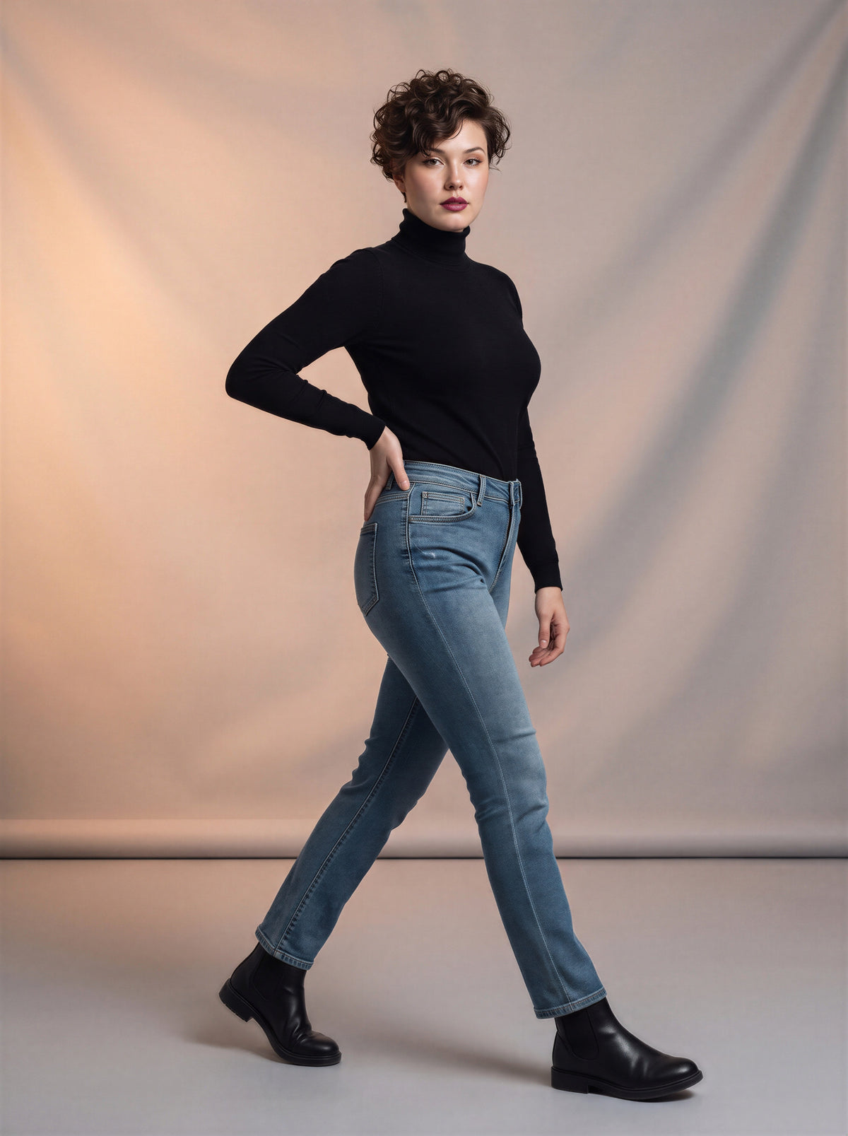 Jean Plus Recto Azul Stone DE-533P
