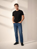 Jean Slim Bootcut Azul Medio