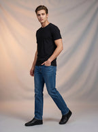 Jean Slim Bootcut Azul Medio