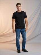 Jean Slim Bootcut Azul Medio