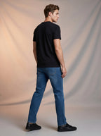 Jean Slim Bootcut Azul Medio