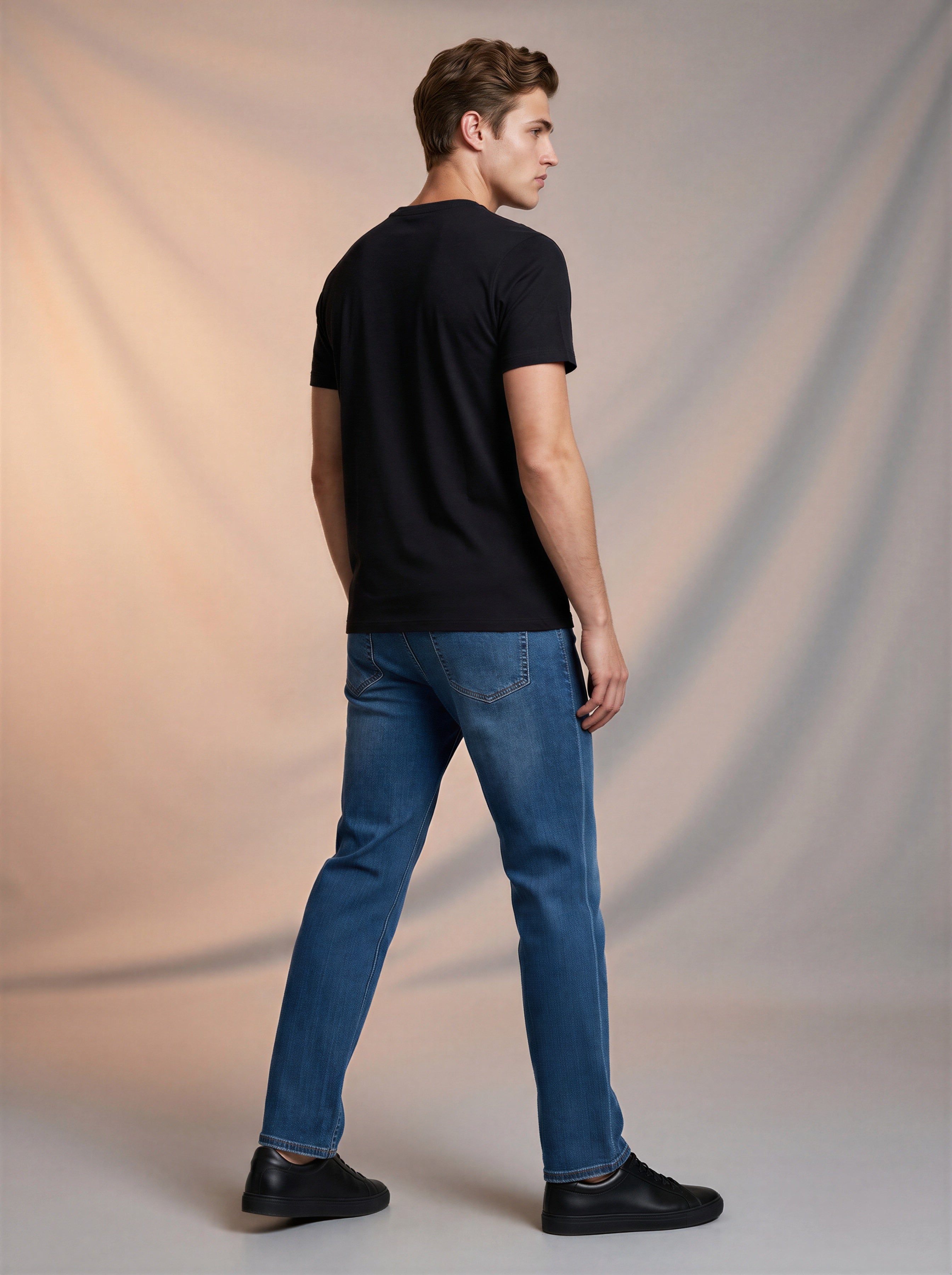 Jean Slim Bootcut Azul Medio