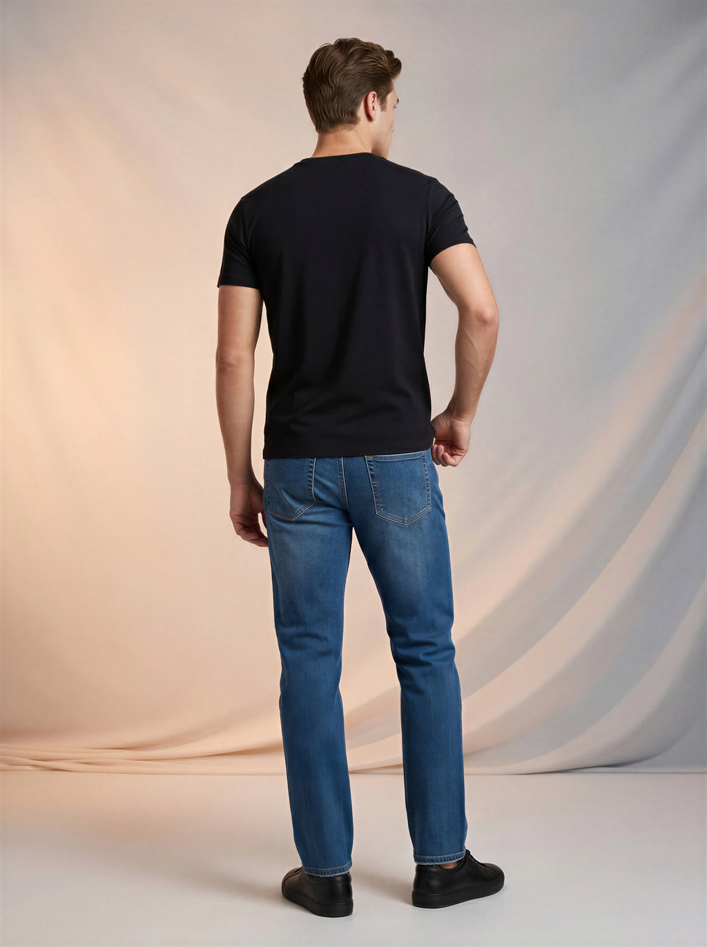 Jean Slim Bootcut Azul Medio