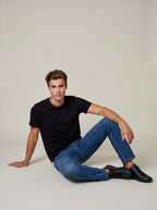Jean Slim Bootcut Azul Medio