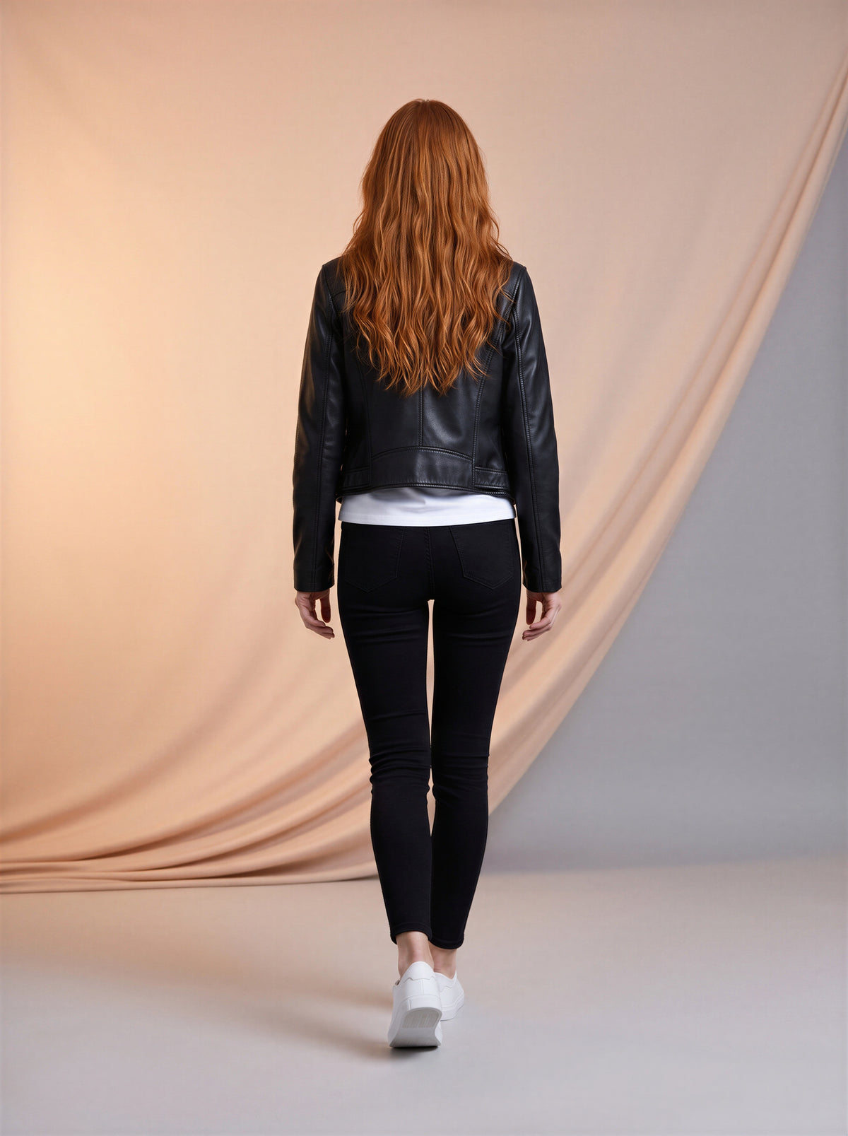 Jean Skinny Negro con Cinturón Negro ES-2910