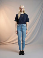 Jean Skinny Tiro Alto – Azul Claro