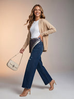 Jean Baggy con Mascada – Azul Marino