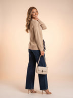 Jean Baggy con Mascada – Azul Marino