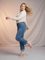 Jean Plus Recto Azul Stone con Dobles AG-1722P