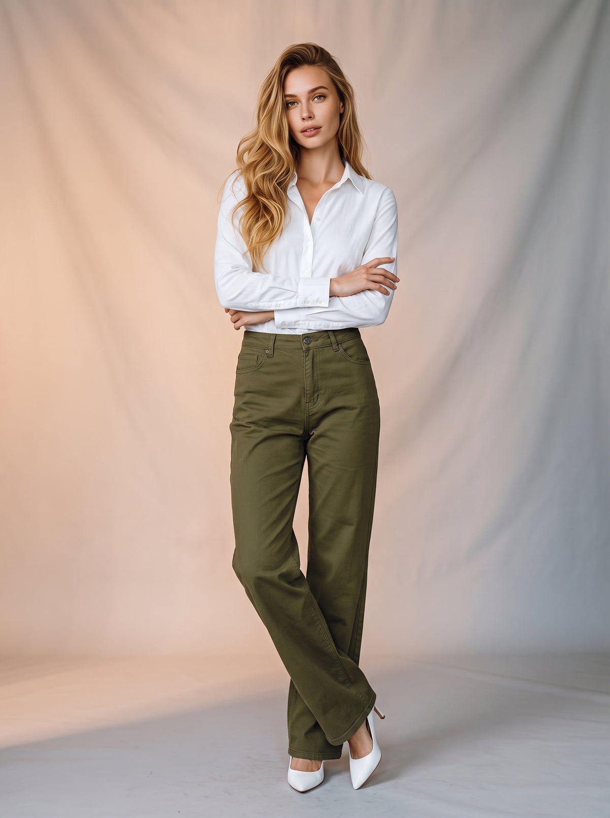 Jean Recto de Gabardina Varios Colores