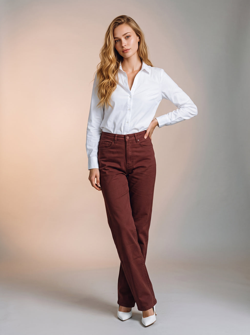 Jean Recto de Gabardina Varios Colores