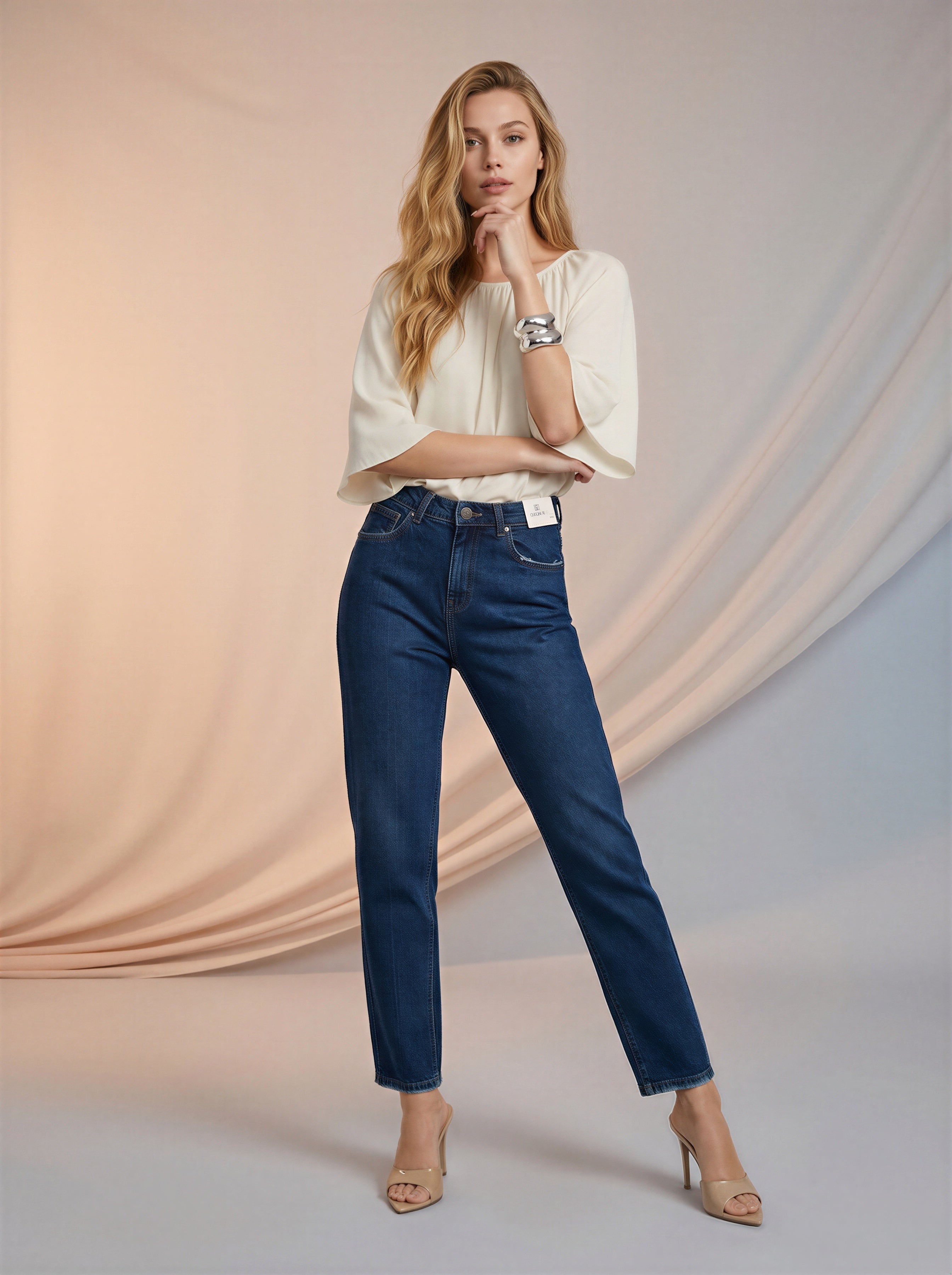 Jean Mom Fit – Azul Marino