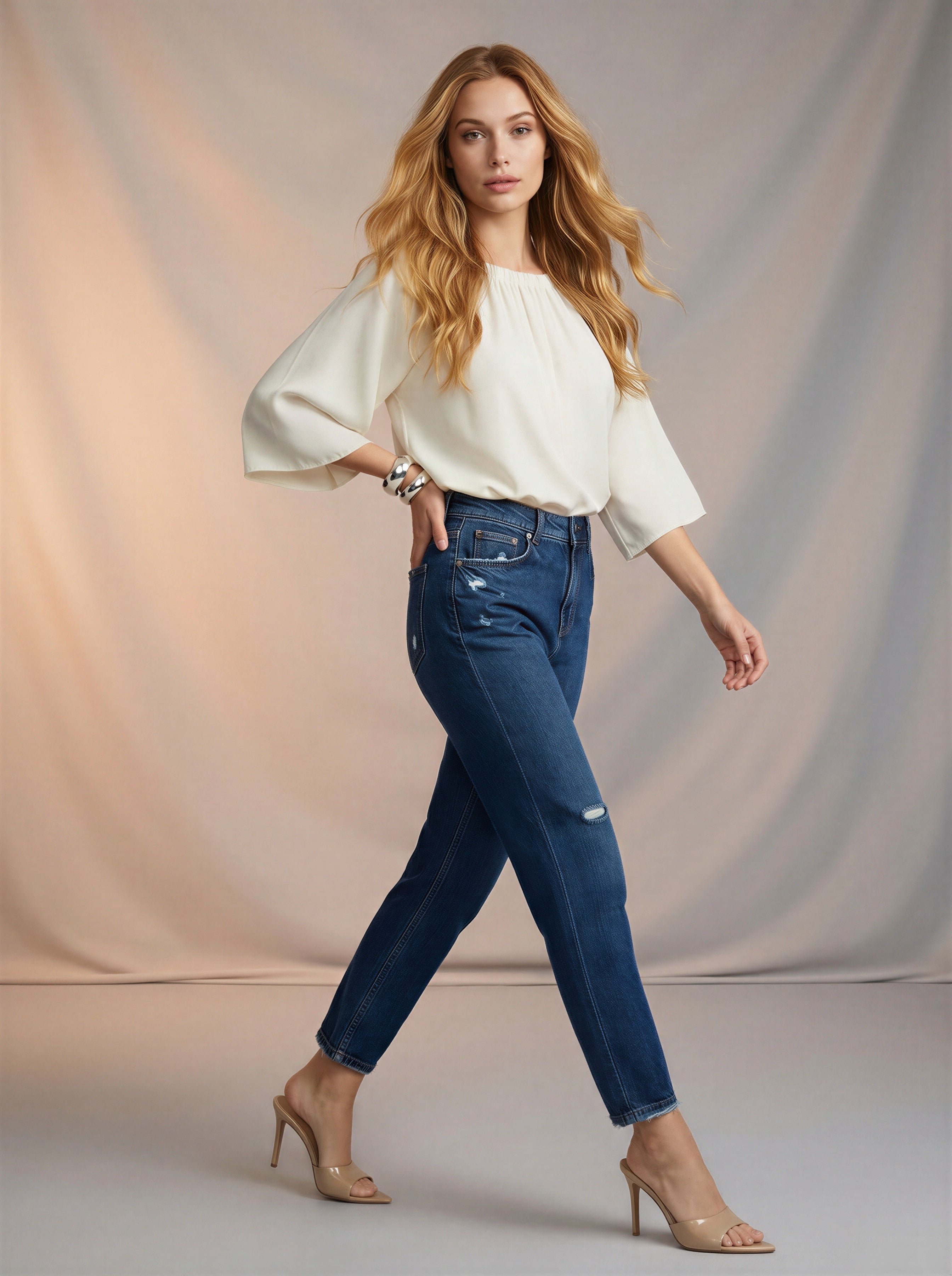 Jean Mom Fit – Azul Marino