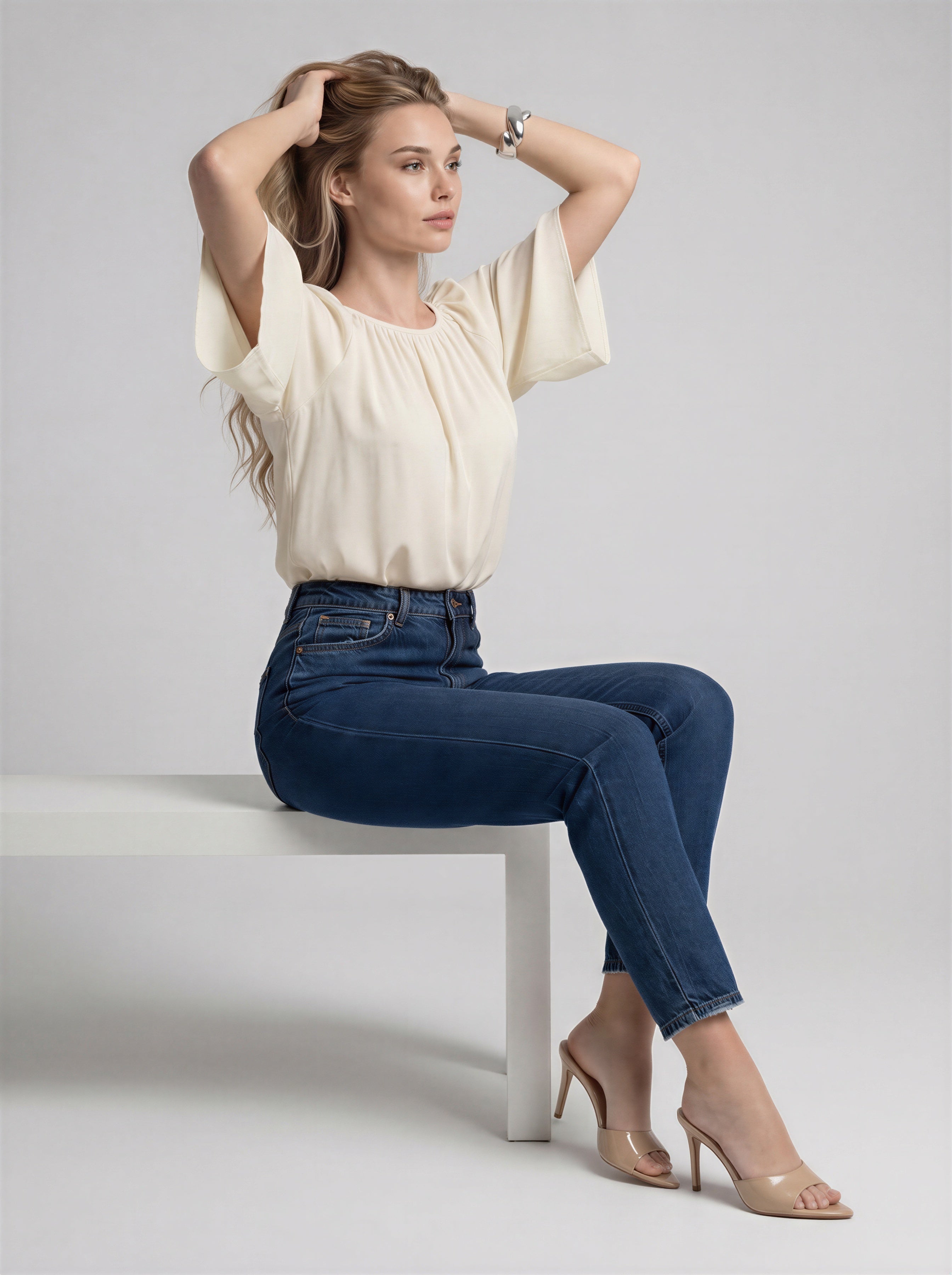 Jean Mom Fit – Azul Marino