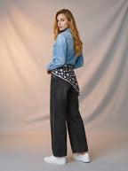 Wide Leg Gris con Pañuelo