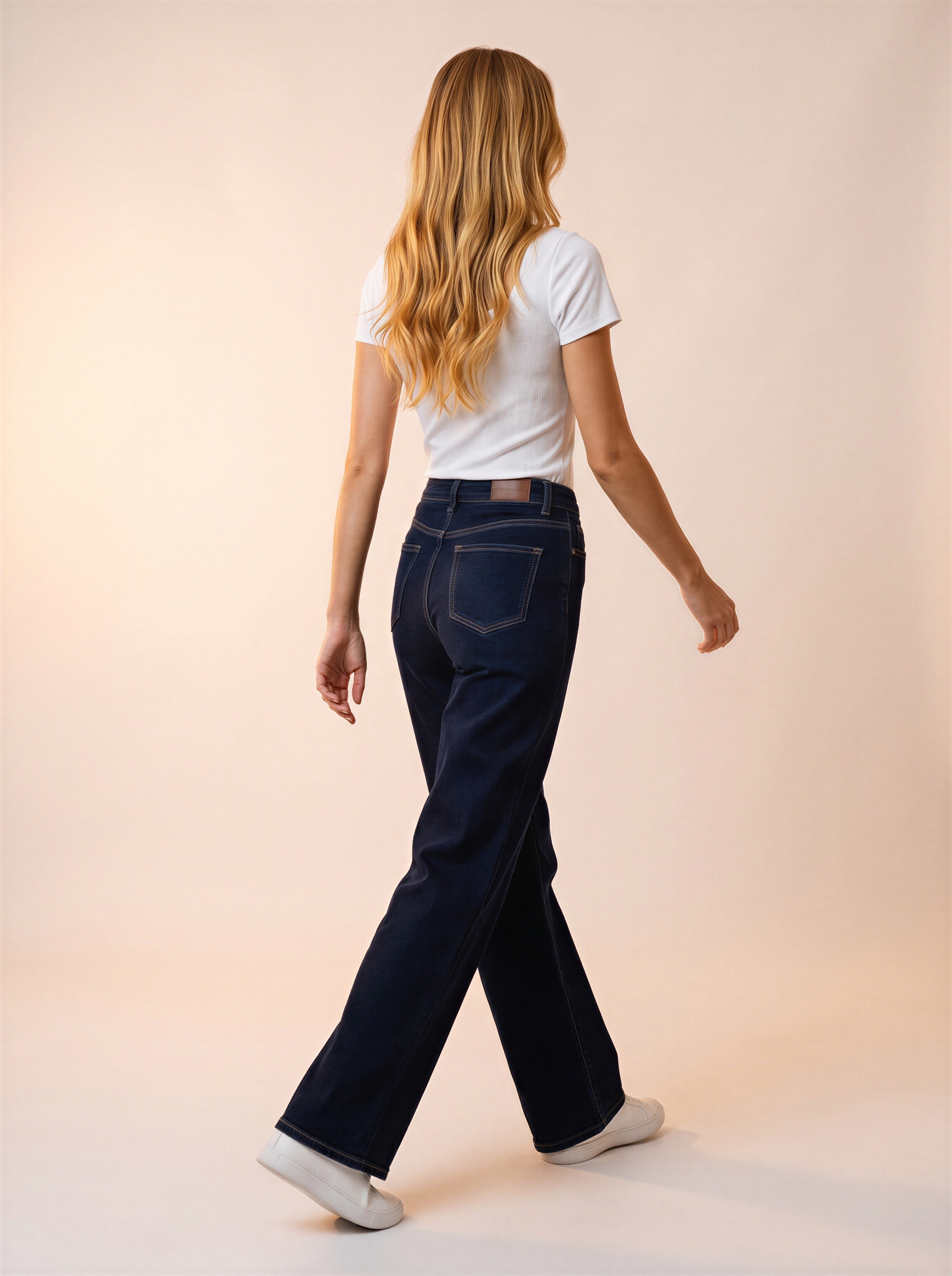 Wide Leg Azul Oscuro