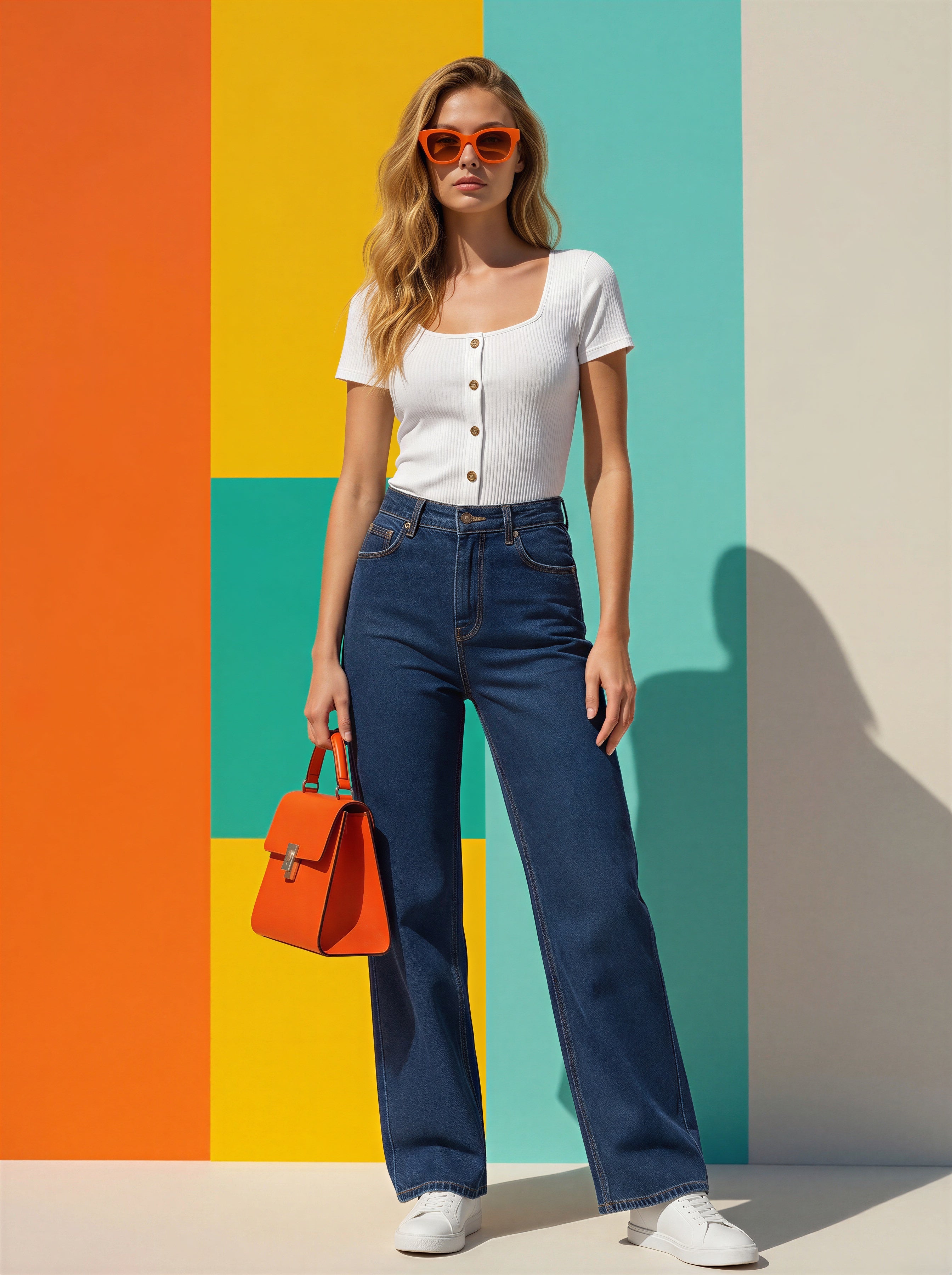 Wide Leg Azul Oscuro