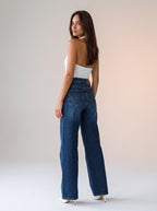 Jean Wide Leg Azul Marino DE-614