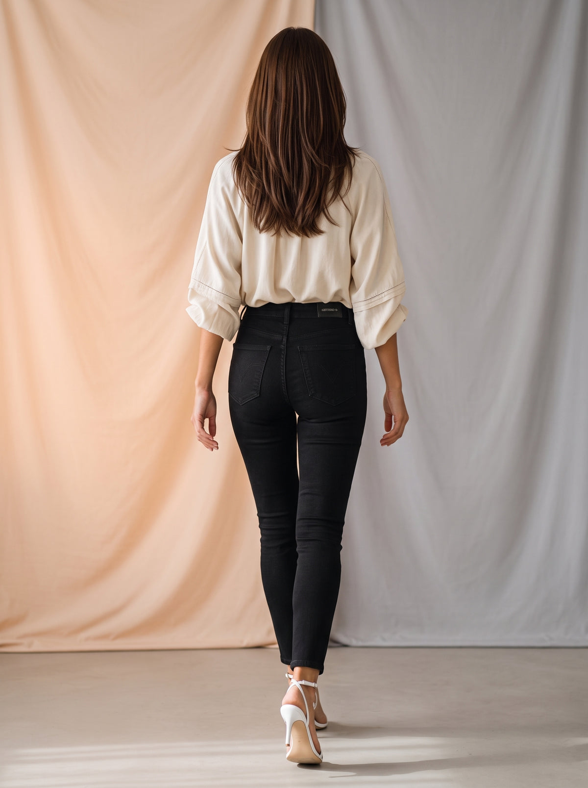 Jean Skinny Ajustado Negro ES-2940