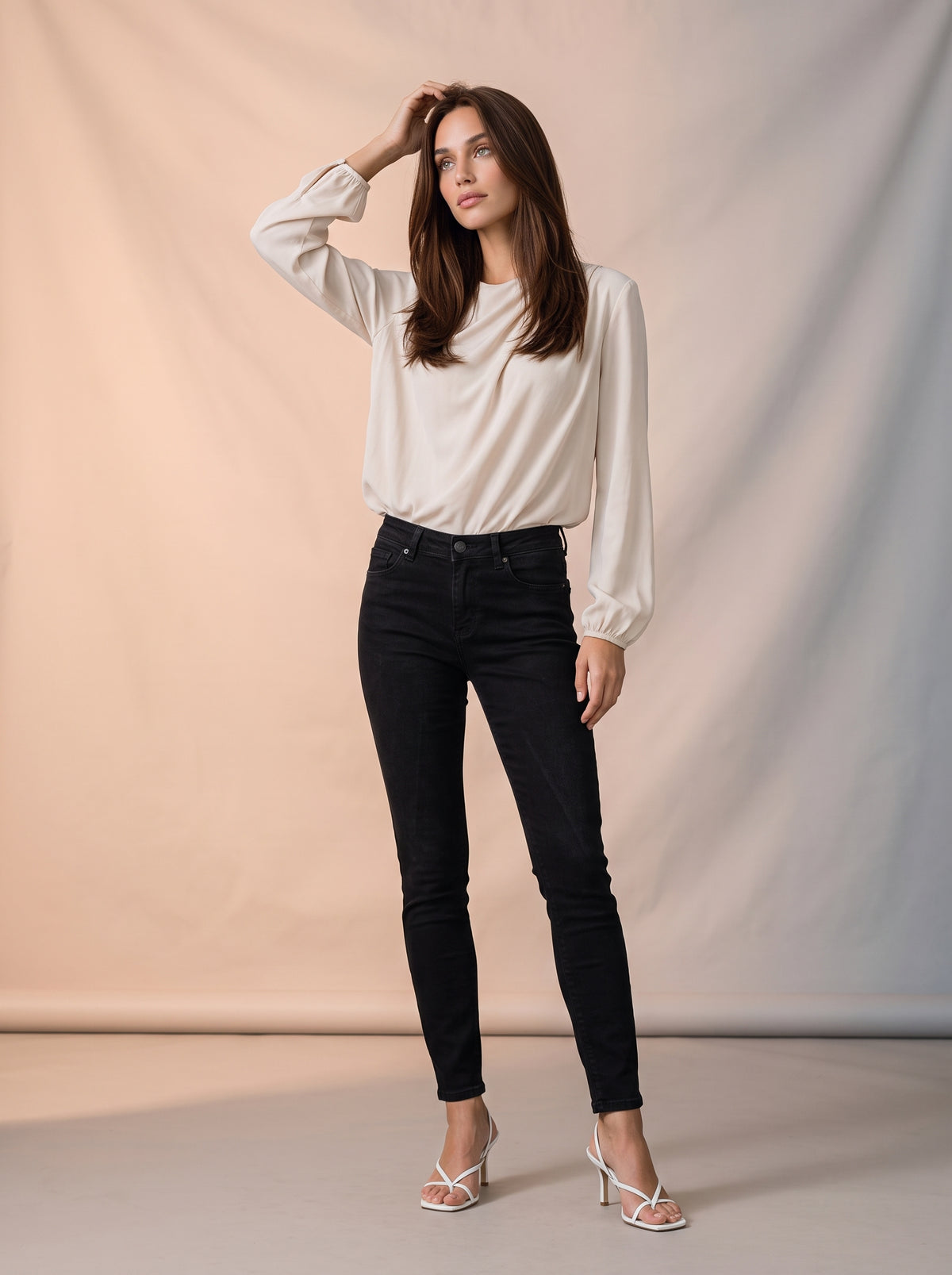 Jean Skinny Ajustado Negro ES-2939