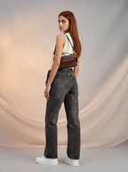 Jean Baggy con Mascada – Gris