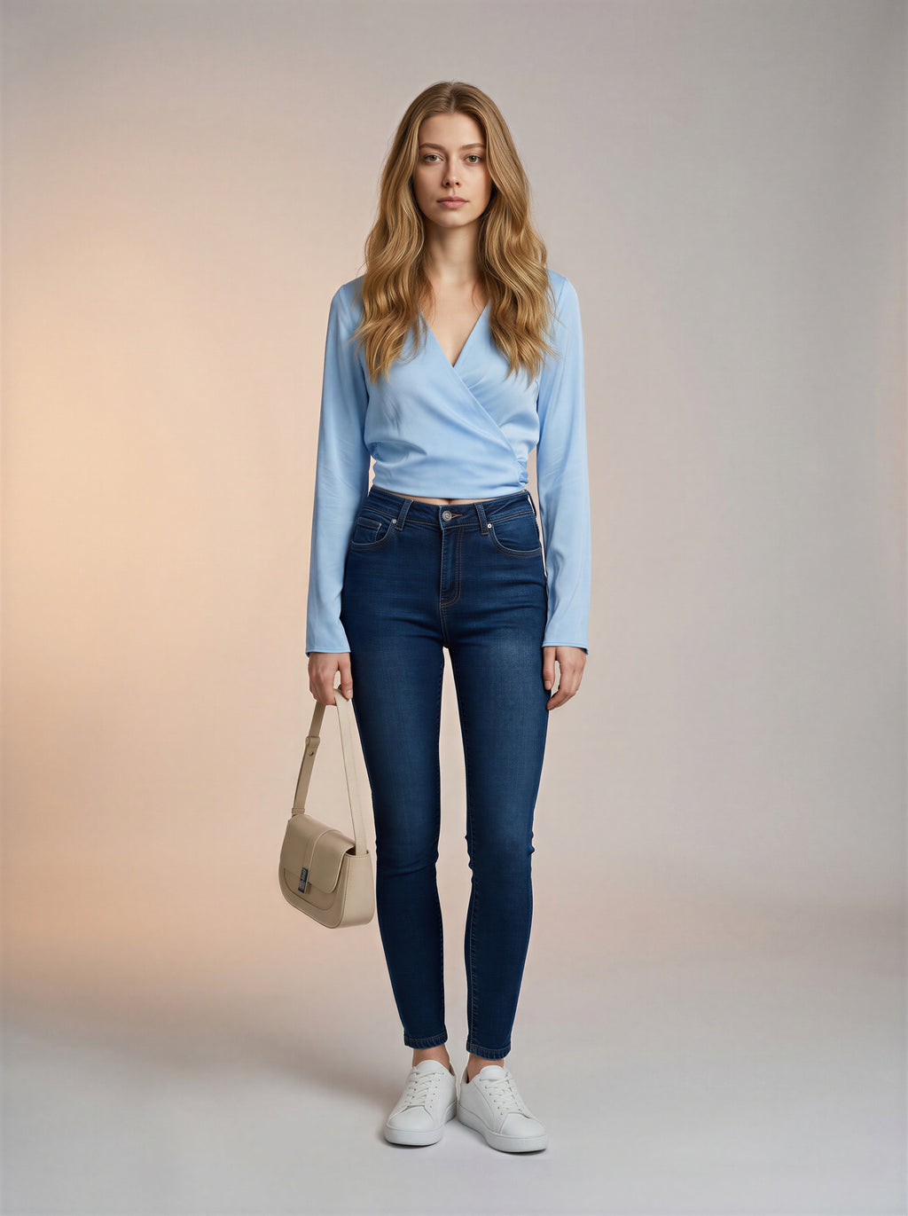 Jean Skinny Tiro Alto – Azul Dark