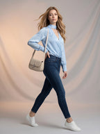 Jean Skinny Tiro Alto – Azul Dark