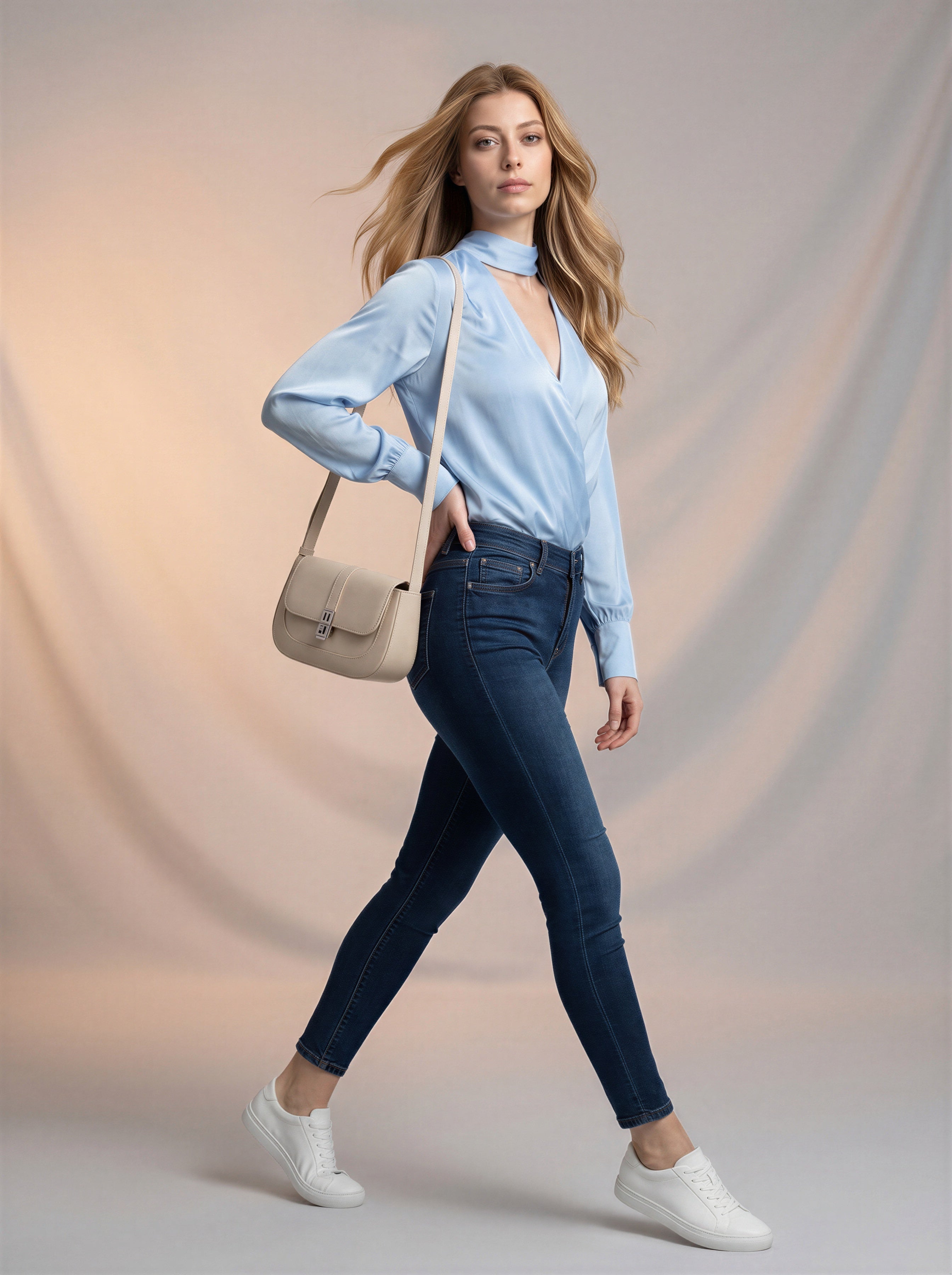 Jean Skinny Tiro Alto – Azul Dark