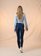 Jean Skinny Tiro Alto – Azul Dark