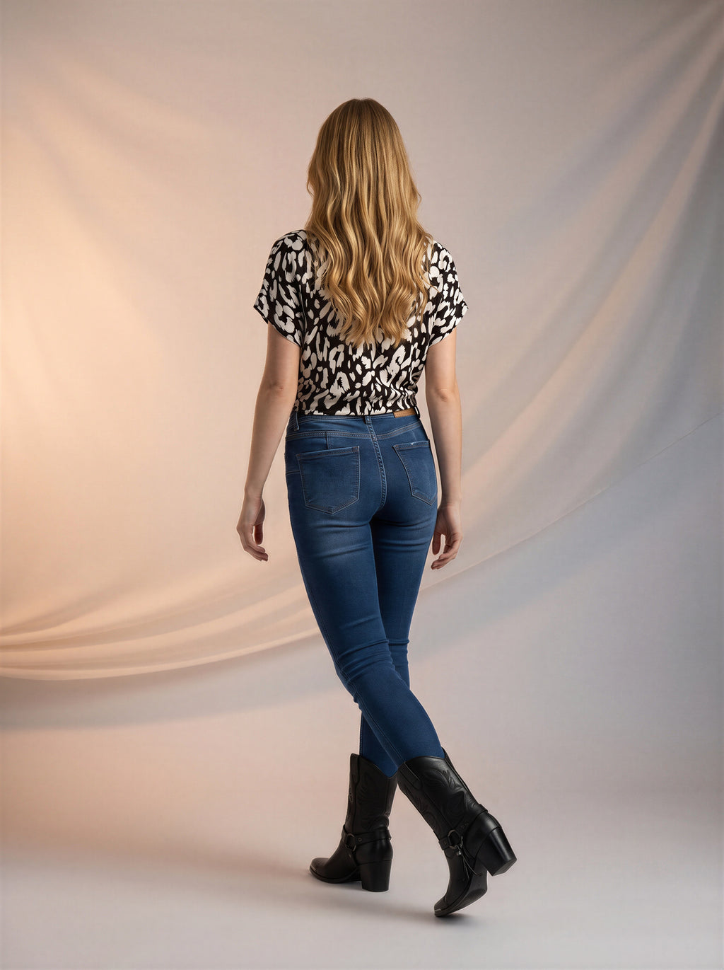 Skinny Ajustado Azul Marino