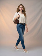 Jean Skinny con Cinto – Azul Medio