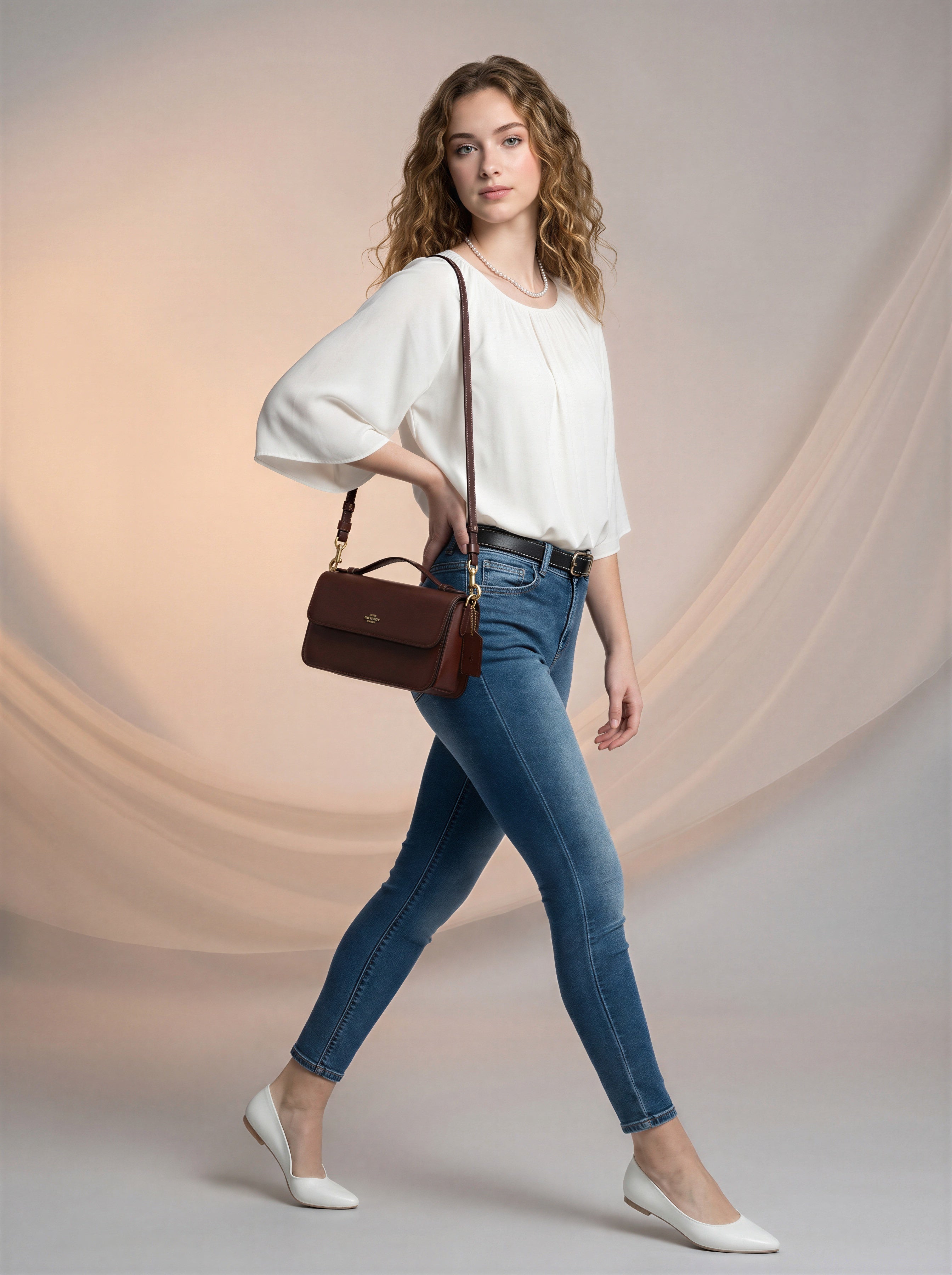 Jean Skinny con Cinto – Azul Medio