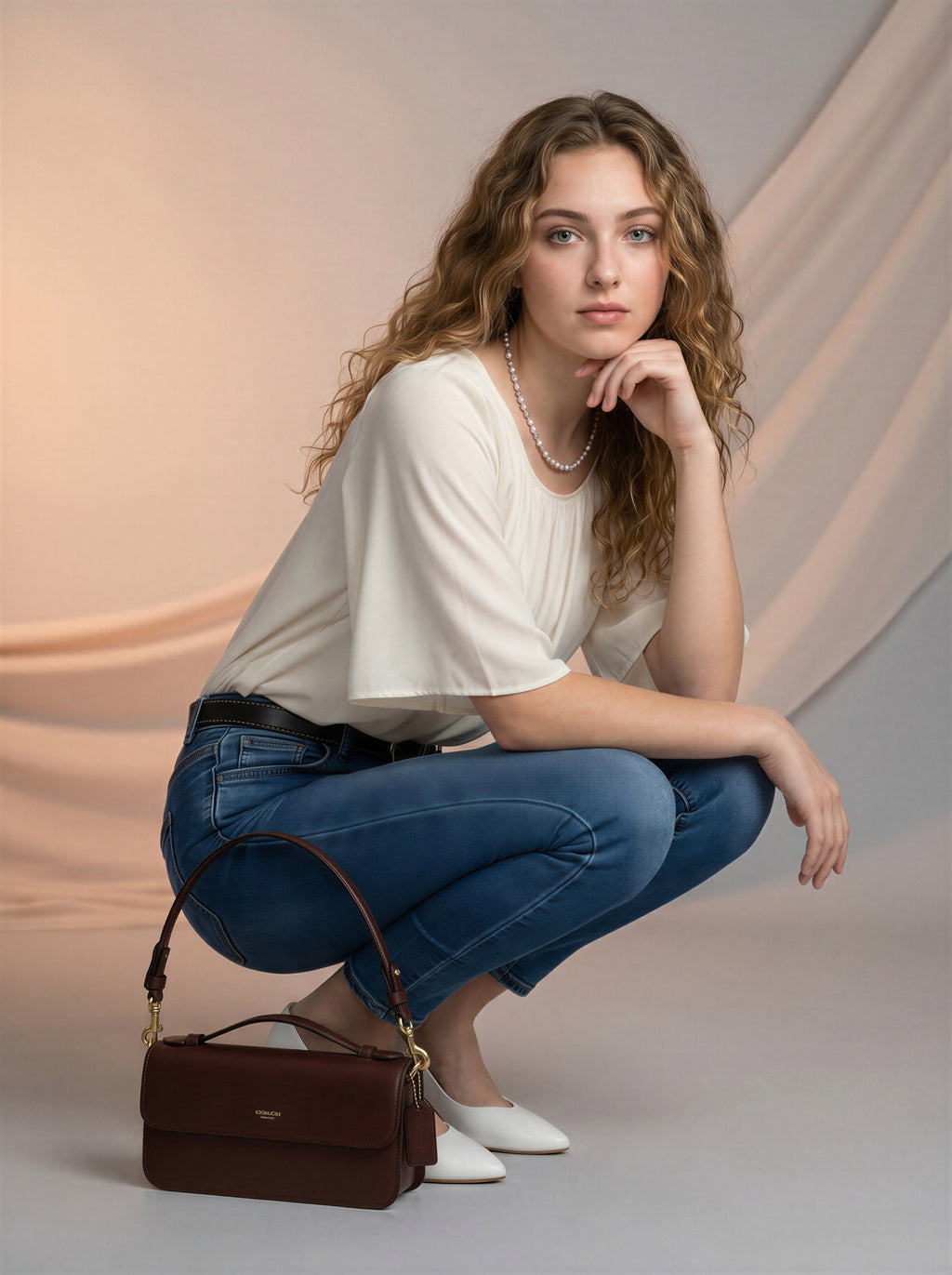 Jean Skinny con Cinto – Azul Medio