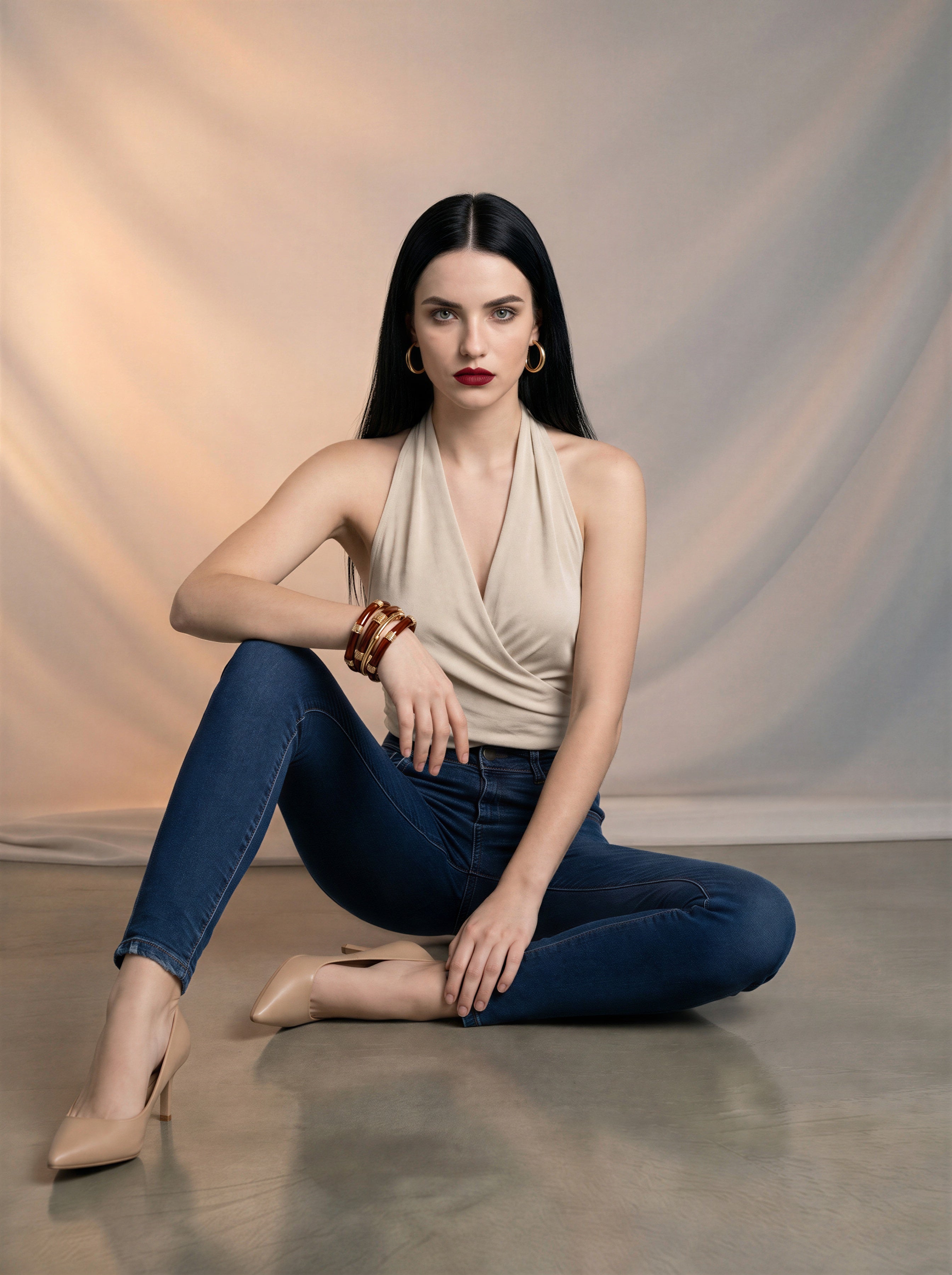 Jean Skinny Tiro Alto – Azul Marino