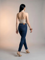 Jean Skinny Tiro Alto – Azul Marino