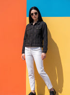 Chaqueta con Stretch Gris con Rayas