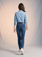 Jean High Waist Azul Marino OL-923
