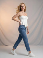Jean Mom Fit – Azul Medio