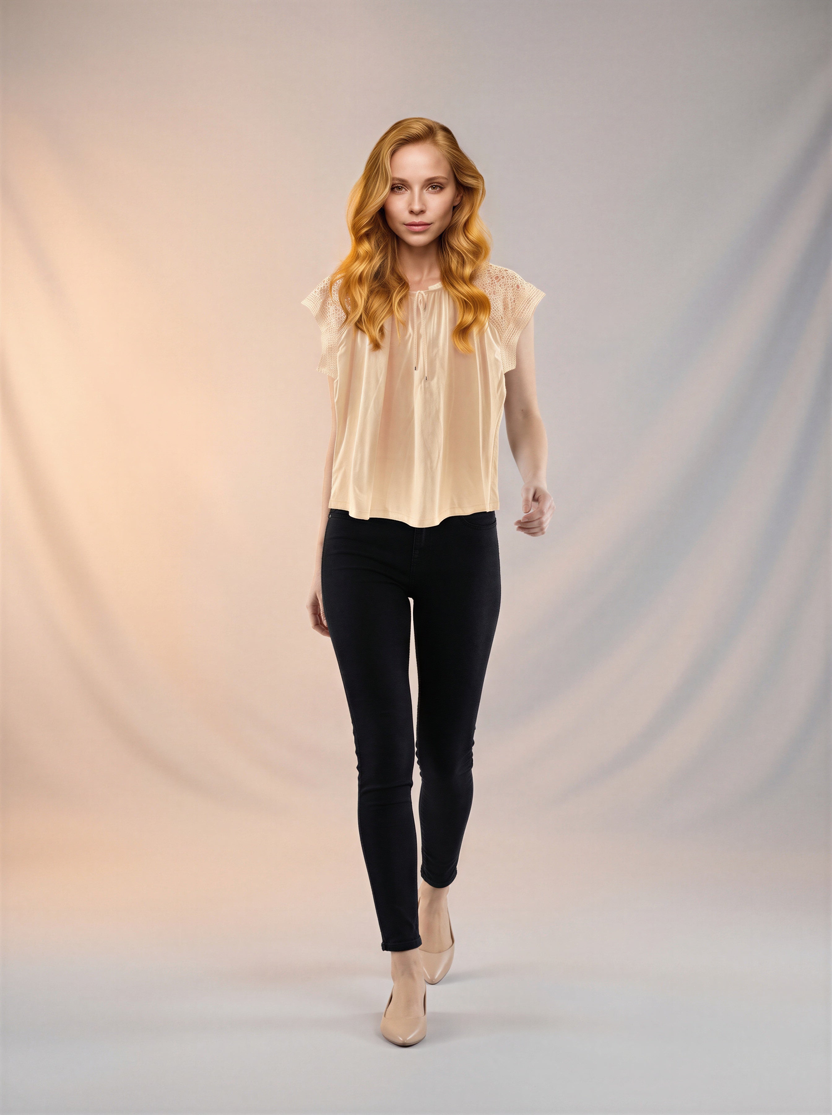 Jean Skinny Color Negro
