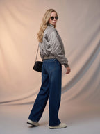Jean Marine Azul Marino con Faja DE-698
