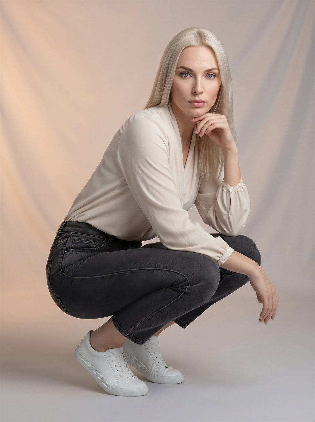 Jean Mom Fit – Gris