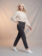 Jean Mom Fit – Gris