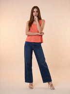 Wide Leg Azul Marino