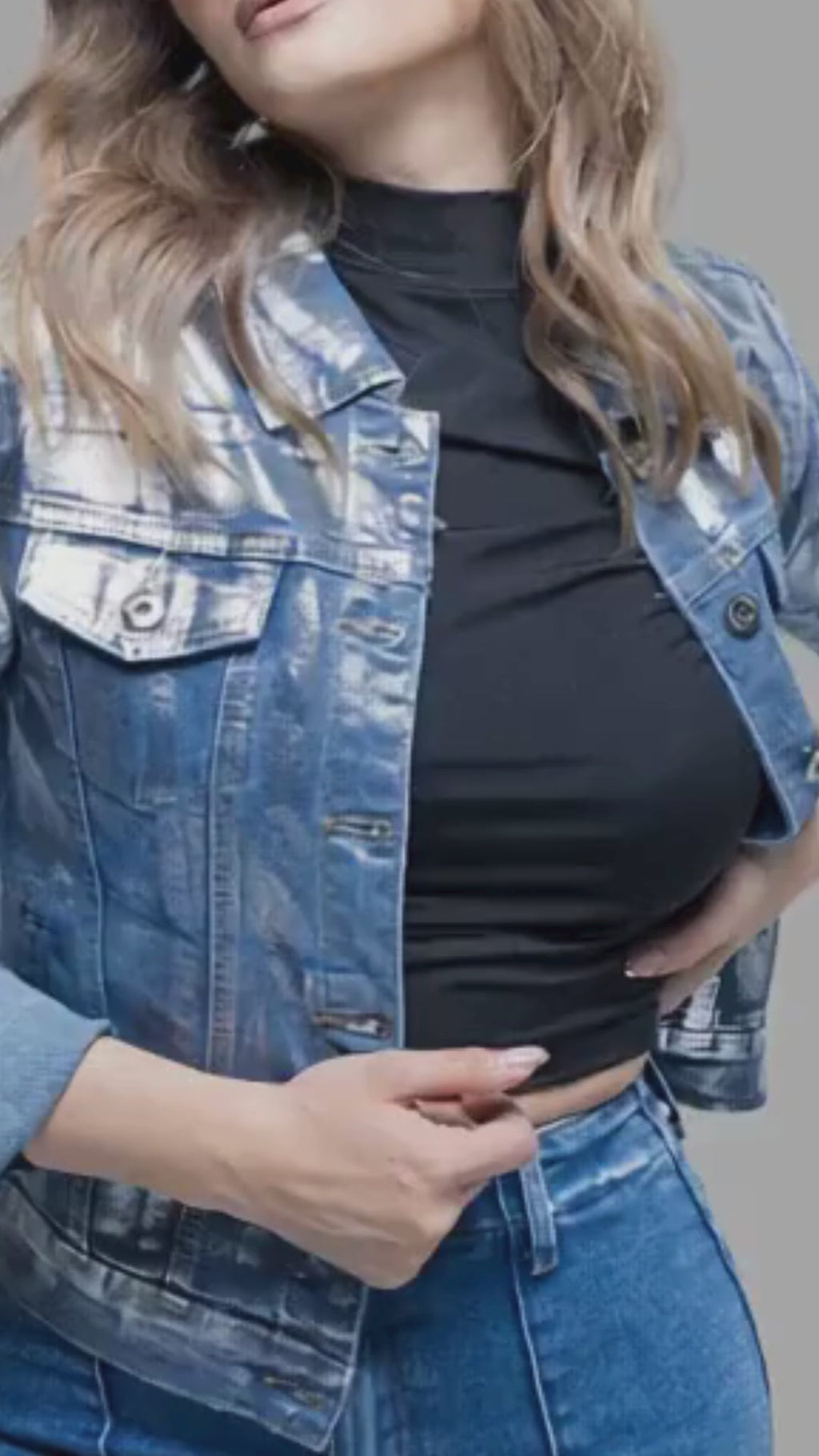 CHAMARRA TRUKER SKY FOIL - FASHION