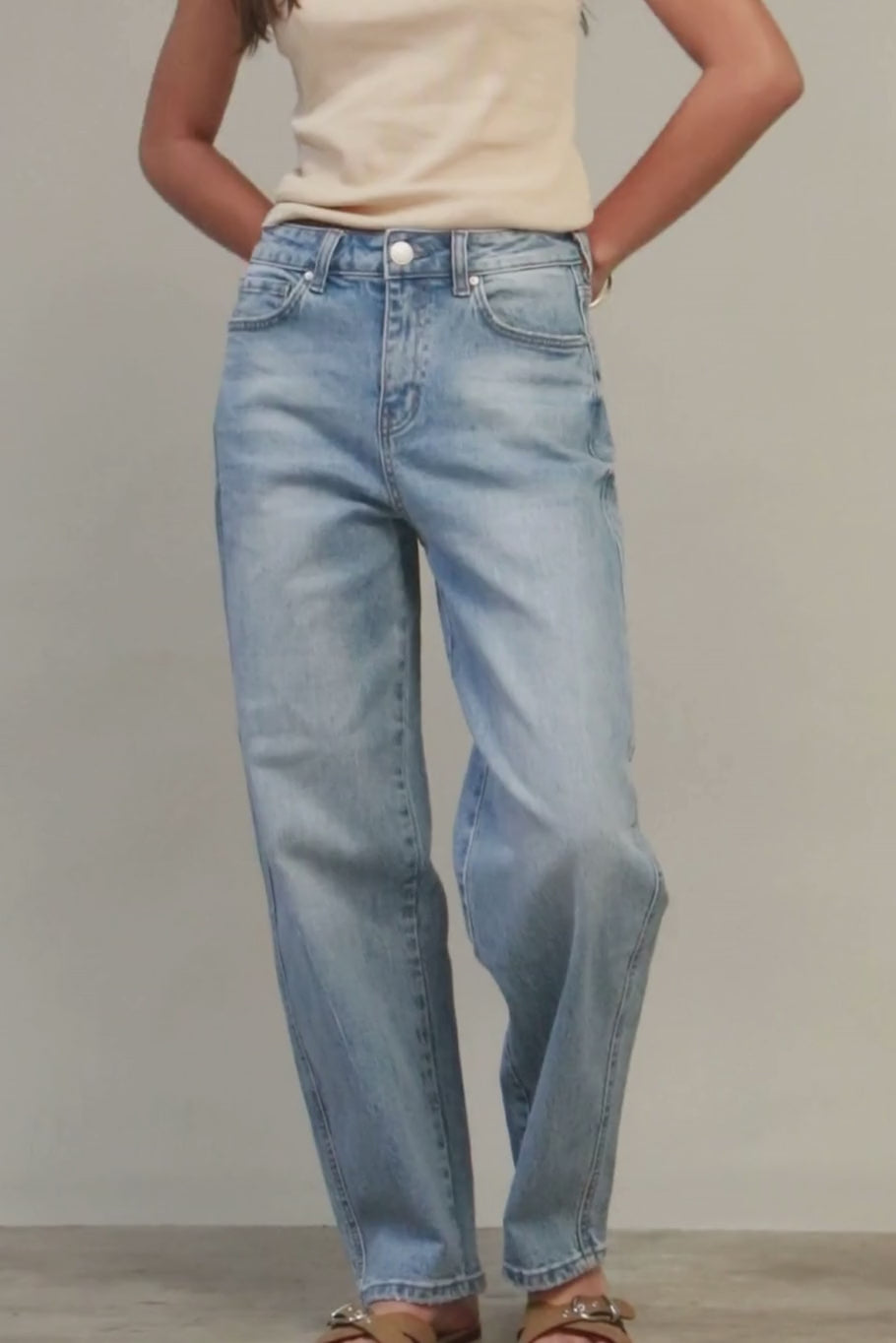 JEANS BARREL ICE - BASICS